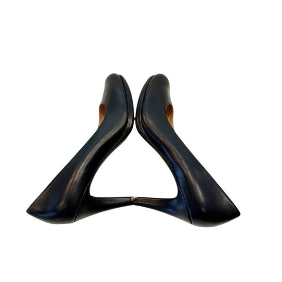 Naturalizer Michelle Black Lea Leather Womens Pumps Shoes High Heels Sz 10M NIB - Picture 6 of 10